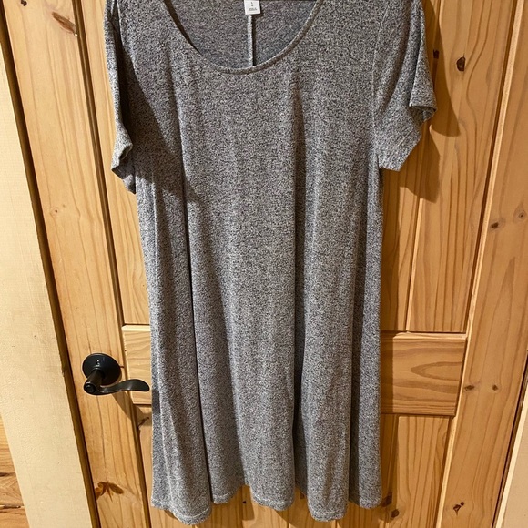 Gray Short Sleeve Dress - Picture 1 of 5